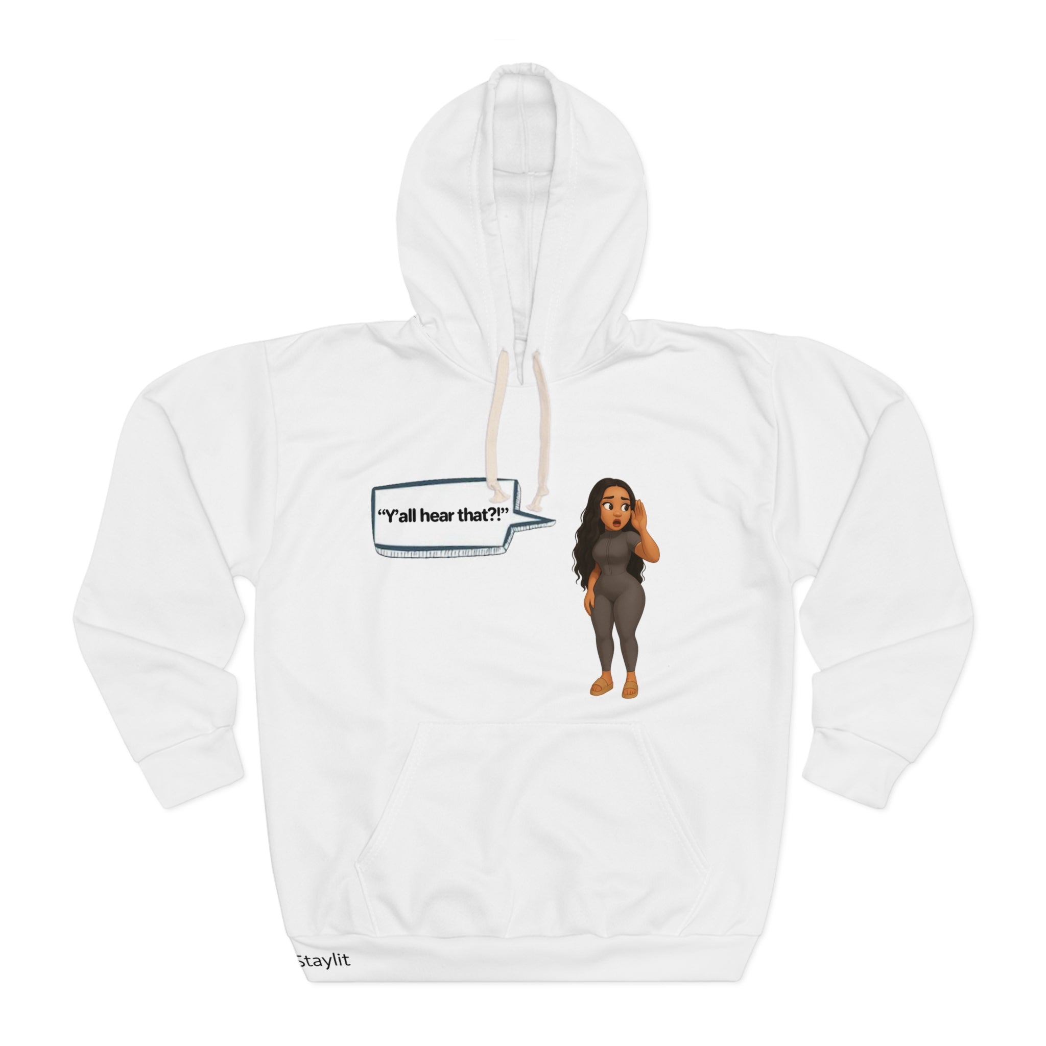 Unisex Pullover Hoodie -  LinMarie "Y'all hear that?!"
