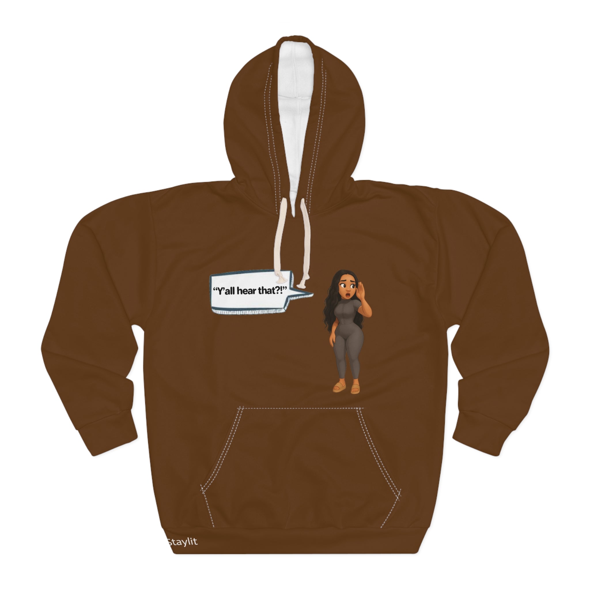Unisex Pullover Hoodie -  LinMarie "Y'all hear that?!"